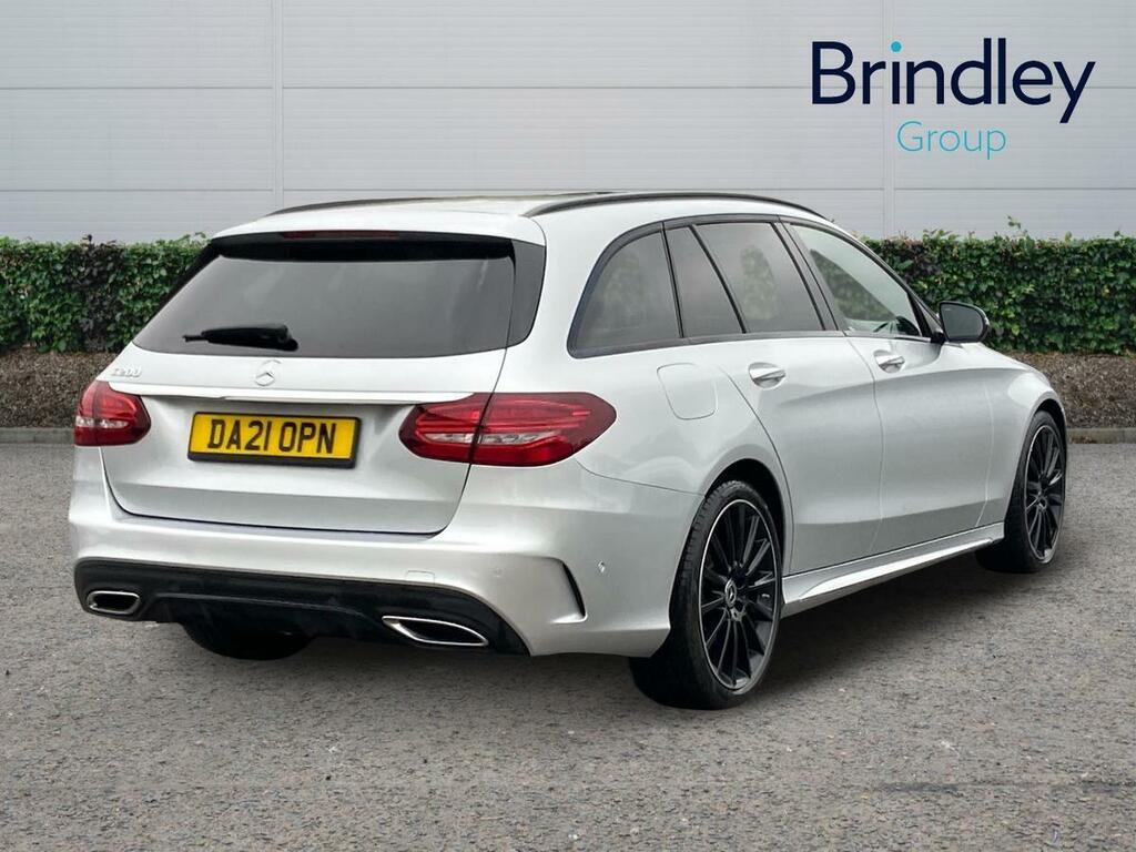 Mercedes-Benz C Class 1.5 C200 Mhev Amg Line Night Edition Premium Est Silver #4