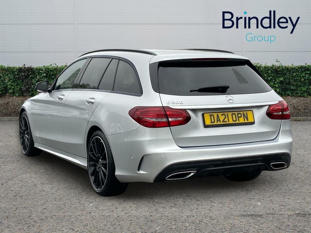 Mercedes-Benz C Class 1.5 C200 Mhev Amg Line Night Edition Premium Est Silver #3