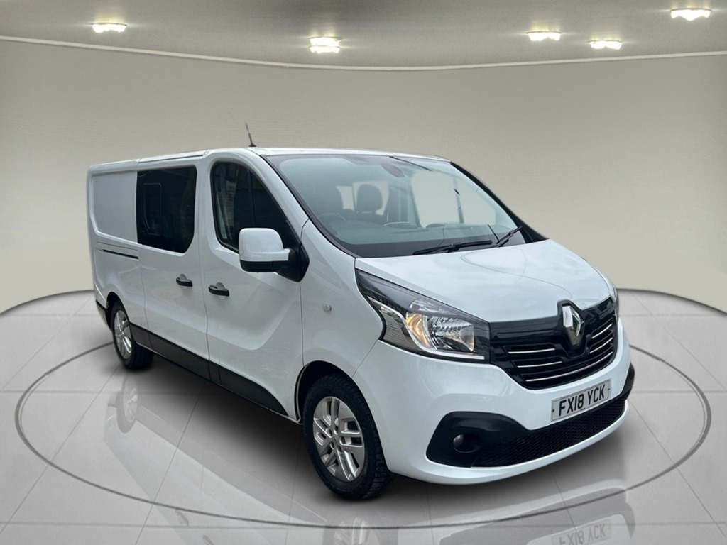 Renault Trafic 1.6 Dci 29 Sport Nav Crew Van Double Cab 6Dr Diese White