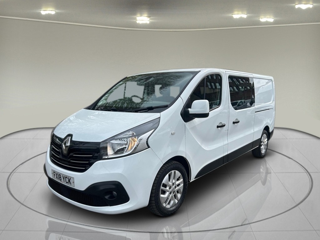 Renault Trafic 1.6 Dci 29 Sport Nav Crew Van Double Cab 6Dr Diese FX18YCK White #2