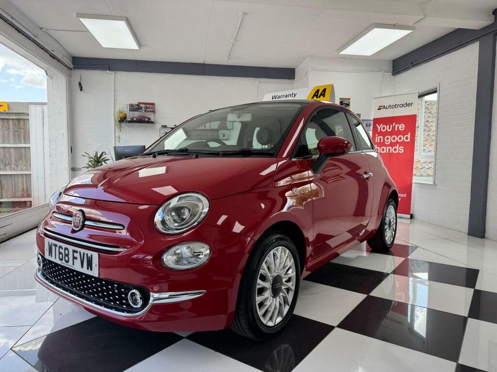Fiat 500 Hatchback 1.2 Lounge Euro 6 Ss 201868 WT68FVW Red #3