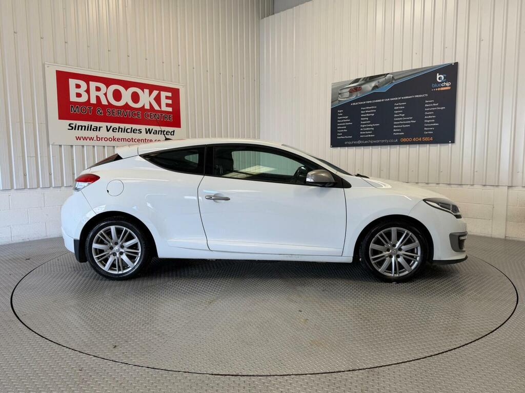 Renault Megane Coupe 1.5 Dci Gt Line Nav Euro 6 Ss 20161 WG16VXO White #2