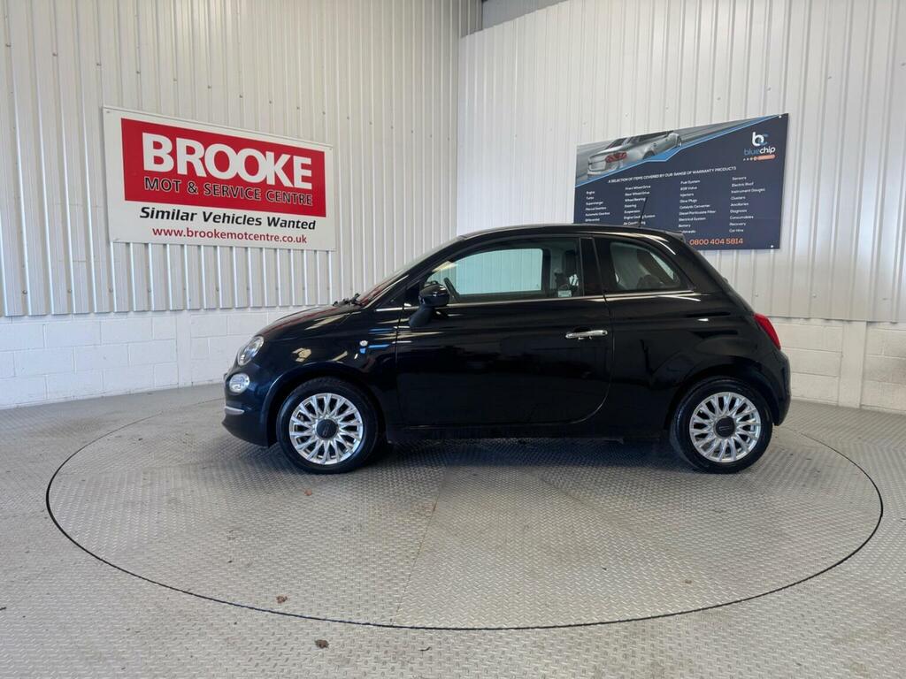 Fiat 500 Hatchback 1.2 Lounge Euro 6 Ss 201766 ET66KNM Black #4