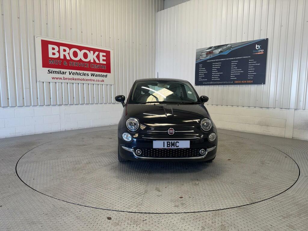 Fiat 500 Hatchback 1.2 Lounge Euro 6 Ss 201766 ET66KNM Black #2