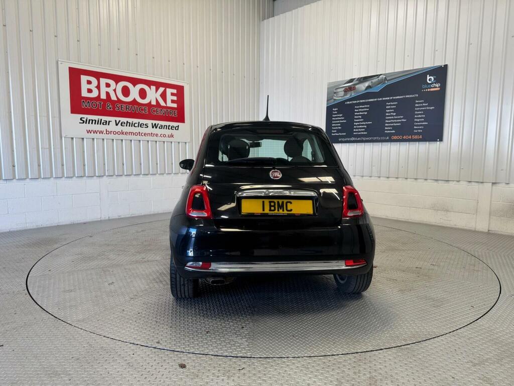 Fiat 500 Hatchback 1.2 Lounge Euro 6 Ss 201766 ET66KNM Black #6