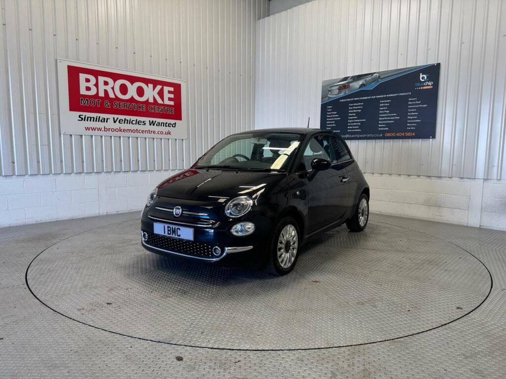 Fiat 500 Hatchback 1.2 Lounge Euro 6 Ss 201766 ET66KNM Black #3