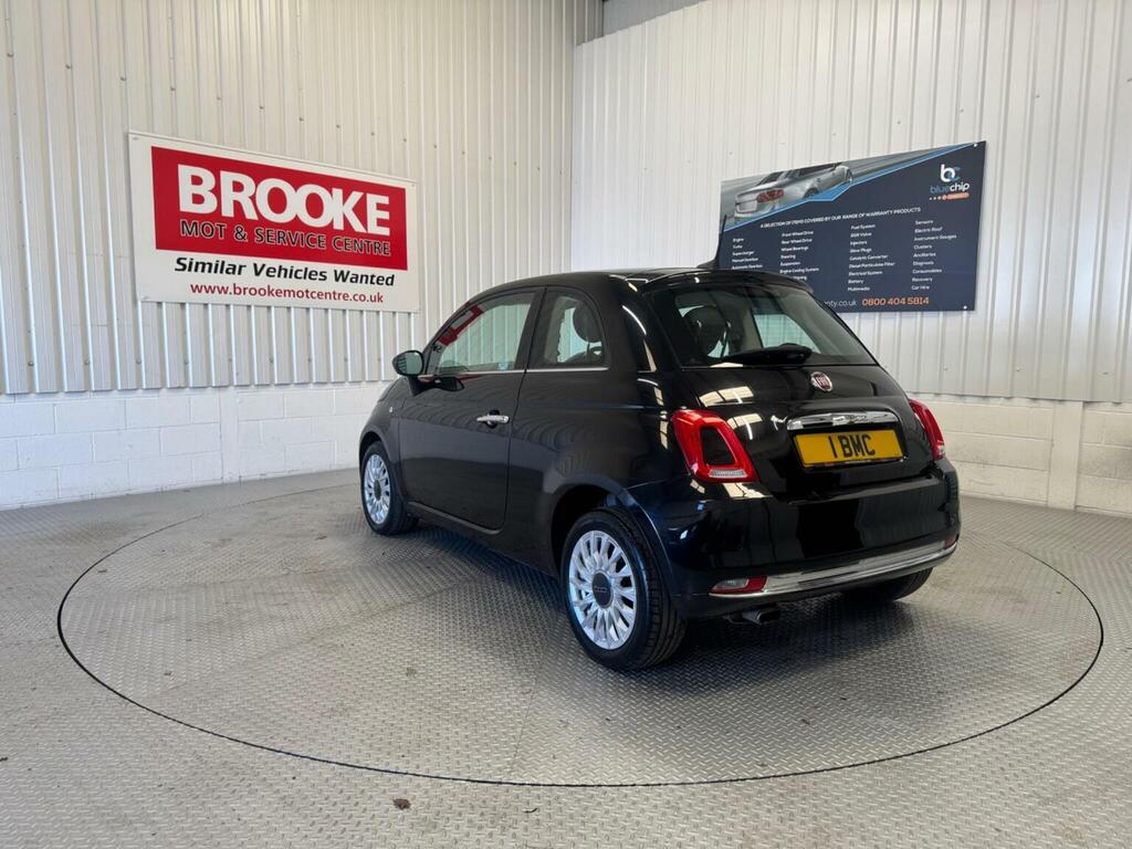 Fiat 500 Hatchback 1.2 Lounge Euro 6 Ss 201766 ET66KNM Black #5