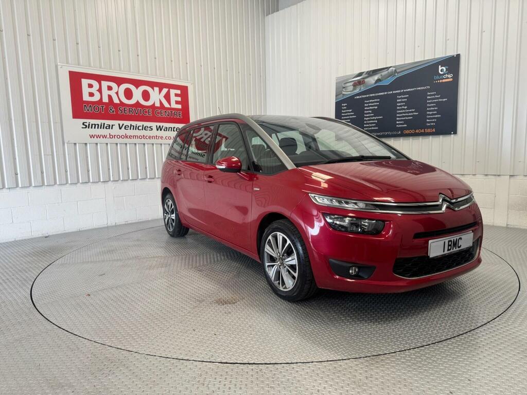 Citroen Grand C4 Picasso Mpv 1.6 Bluehdi Exclusive Euro 6 Ss 20156 Red