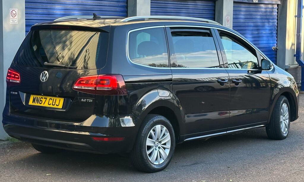 Volkswagen Sharan 2.0 Tdi Se Nav Dsg Euro 6 Ss WN67CUJ Black #5