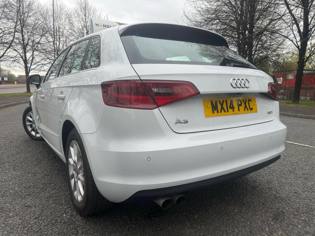 Audi A3 1.4 Tfsi Cod Sport Sportback Stronic5dr MX14PXC White #4