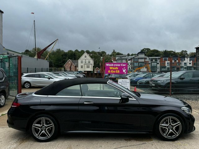 Mercedes-Benz C Class 1.5 C200 Mhev Amg Line Premium Plus Cabriolet G- LO70WZG Black #3