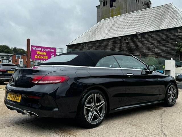 Mercedes-Benz C Class 1.5 C200 Mhev Amg Line Premium Plus Cabriolet G- LO70WZG Black #5