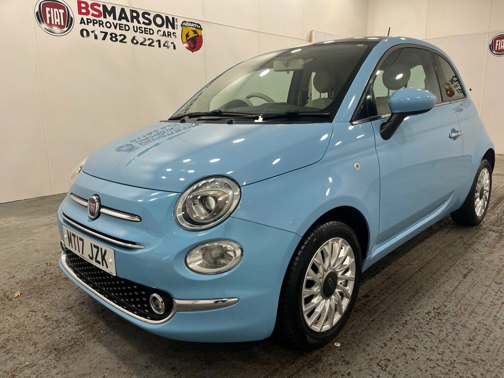 Fiat 500 1.2 Lounge Euro 6 Ss MT17JZK Blue #6