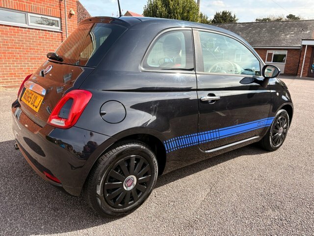 Fiat 500 2015 1.2 Pop Hatchback Euro 6 S NU65ULJ Black #6