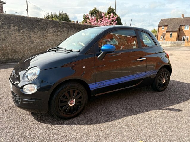 Fiat 500 2015 1.2 Pop Hatchback Euro 6 S NU65ULJ Black #4