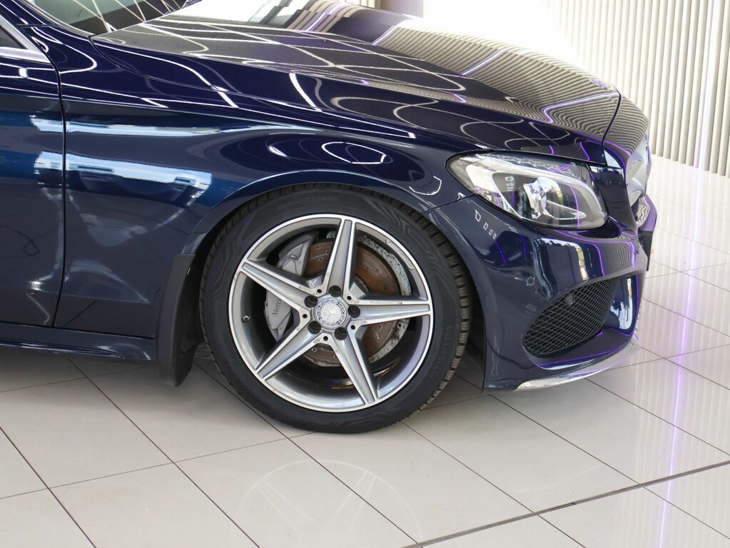 Mercedes-Benz C Class 2016 2.1 C220d Amg Line Premium Plus Estate KU66GOC Blue #3