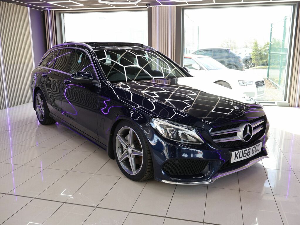 Mercedes-Benz C Class 2016 2.1 C220d Amg Line Premium Plus Estate Blue