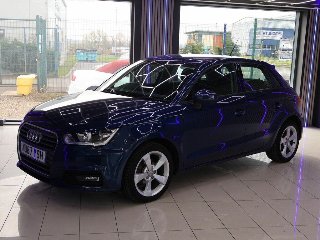 Audi A1 2017 1.0 Tfsi Sport Sportback Eu NU67YSH Blue #4