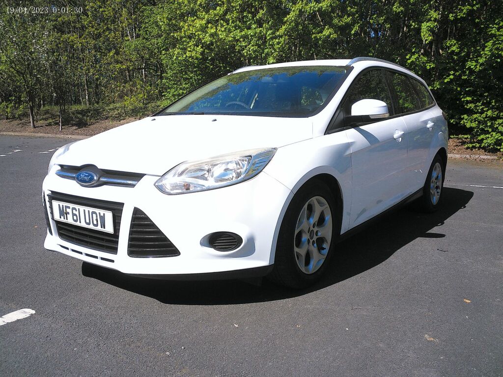 Ford Focus 1.6 Tdci Edge Estate Euro 5 Ss MF61UOW White #5