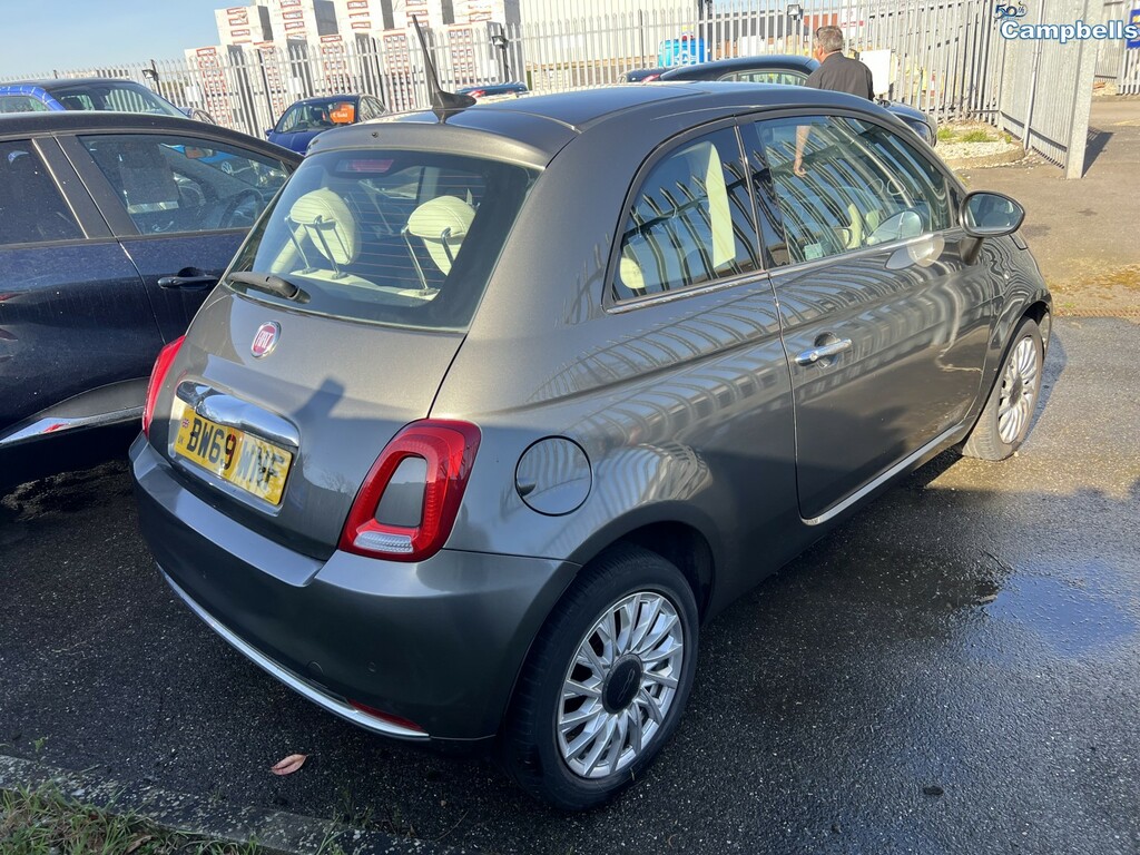 Fiat 500 Hatchback 1.2 1.2 69Hp Lounge 2020 BW69WNF Grey #3