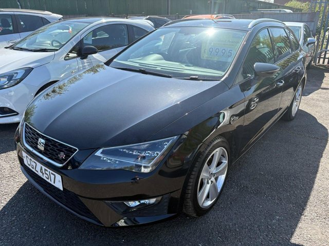 Seat Leon 2.0 Tdi Fr Sport Tourer Euro 6 Black #3