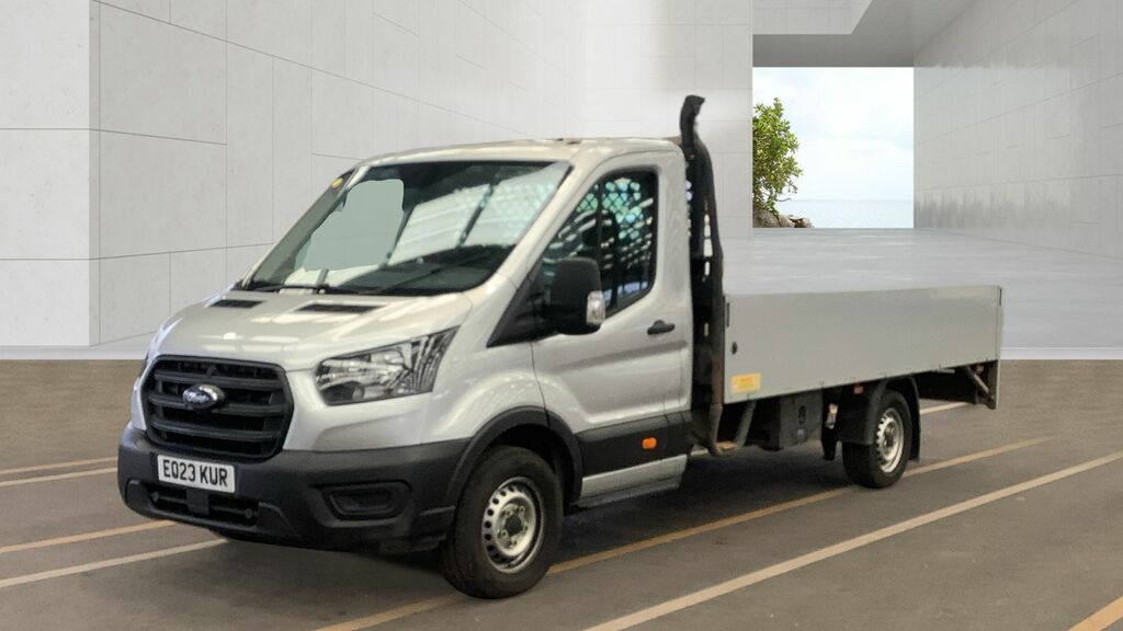 Ford Transit Custom 2.0 350 Ecoblue Hdt Leader Dropside Flatbed Di Silver