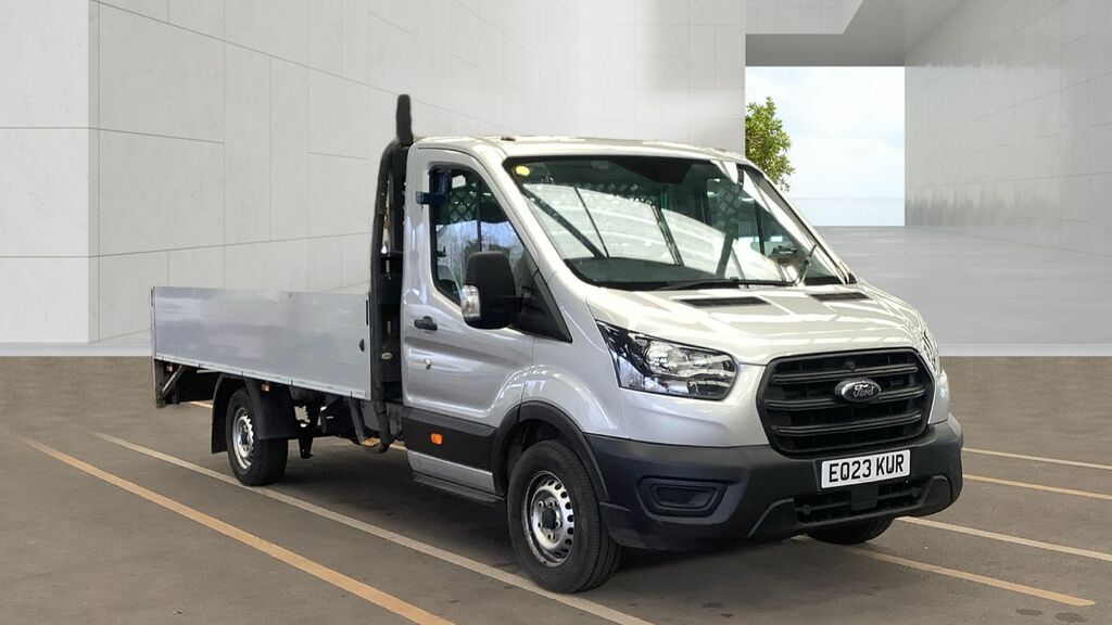 Ford Transit Custom 2.0 350 Ecoblue Hdt Leader Dropside Flatbed Di EO23KUR Silver #2