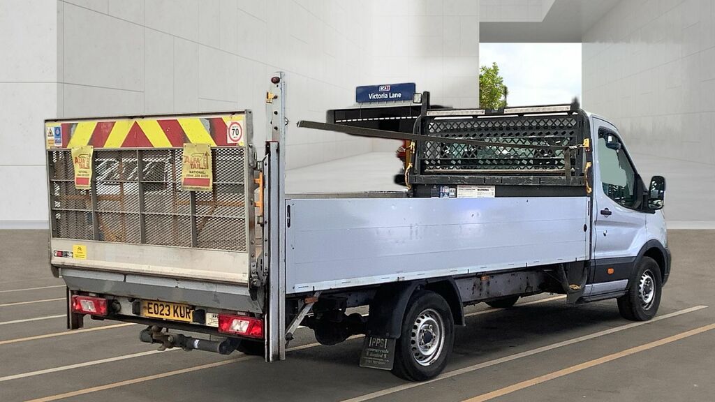 Ford Transit Custom 2.0 350 Ecoblue Hdt Leader Dropside Flatbed Di EO23KUR Silver #4