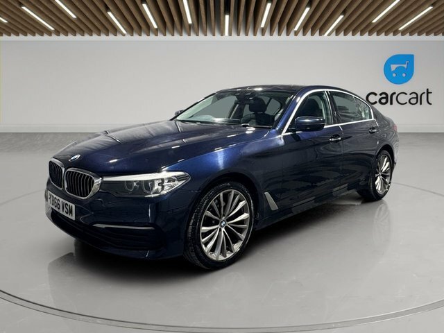 BMW 5 Series 520D Se Saloon YB66VSM Blue #3