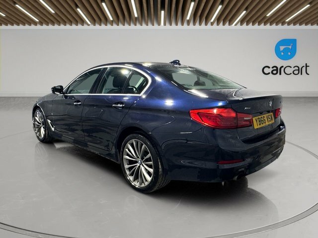 BMW 5 Series 520D Se Saloon YB66VSM Blue #5