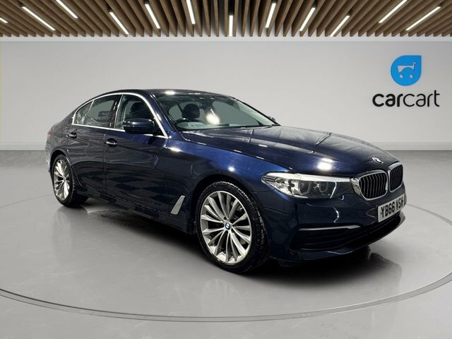 BMW 5 Series 520D Se Saloon YB66VSM Blue #2