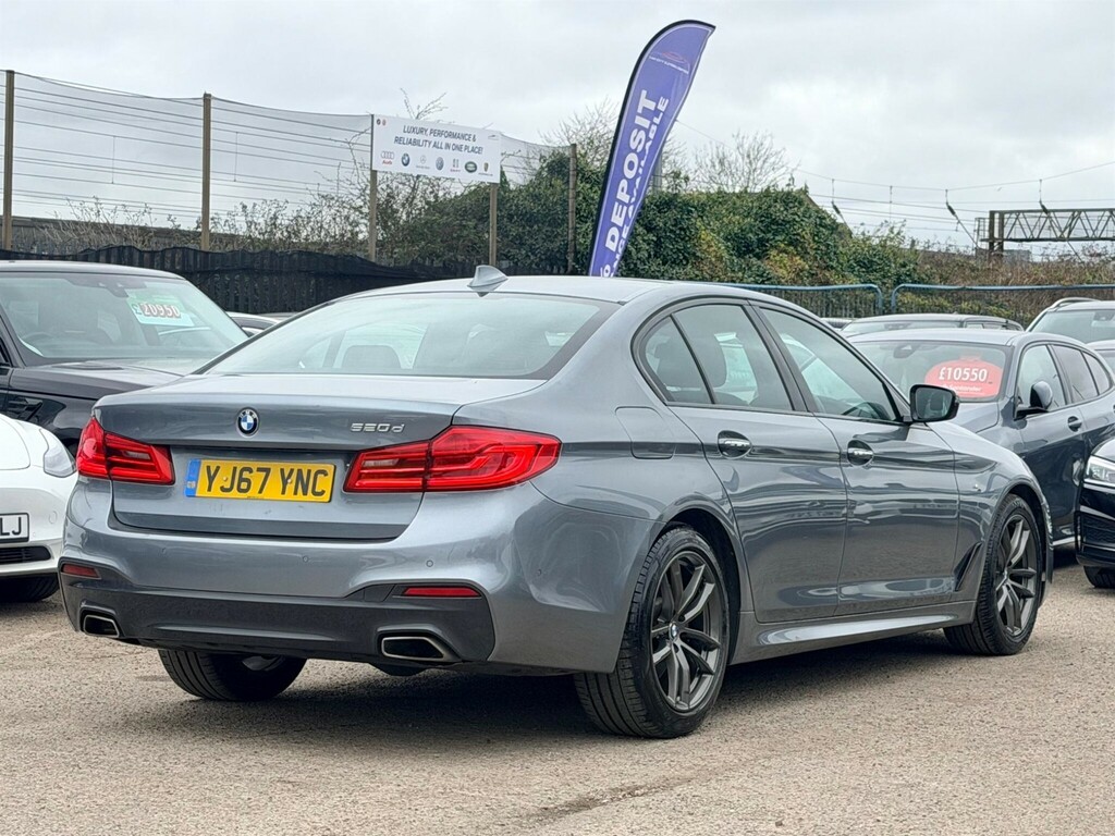 BMW 5 Series 2.0 520D M Sport Euro 6 Ss YJ67YNC Blue #6