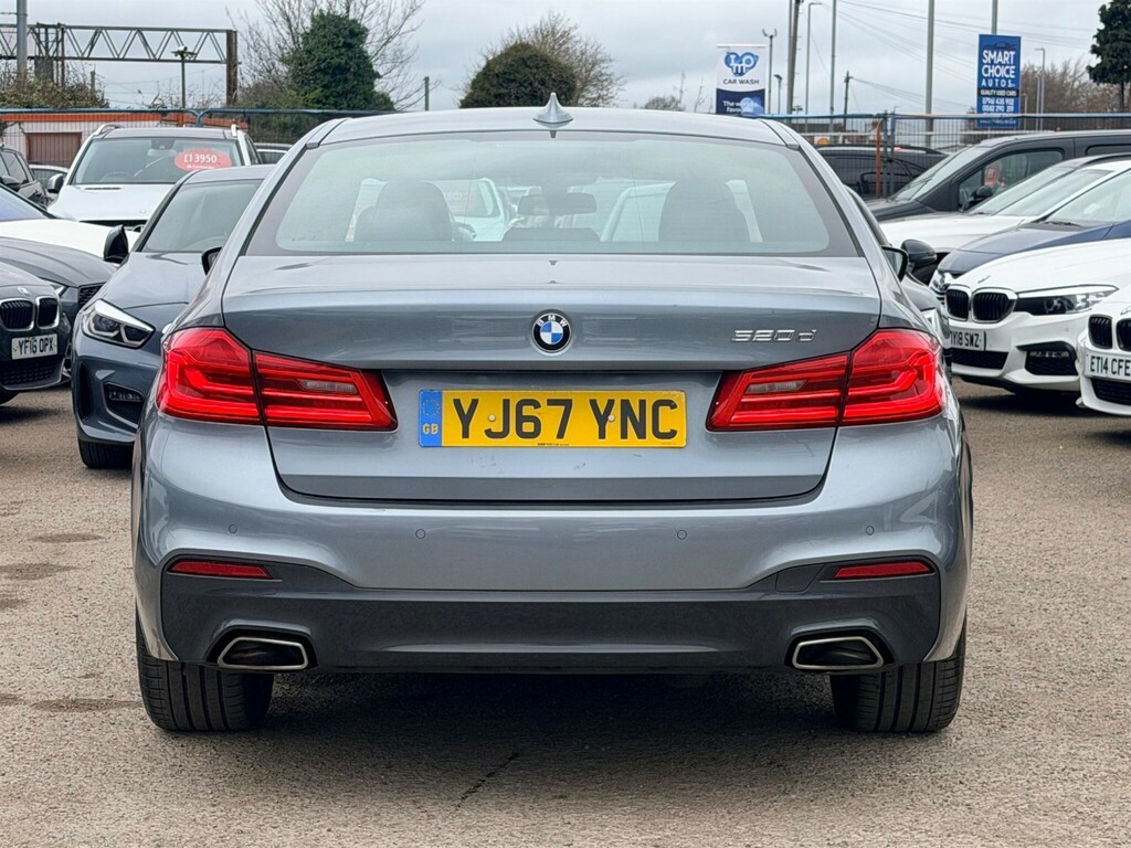 BMW 5 Series 2.0 520D M Sport Euro 6 Ss YJ67YNC Blue #5