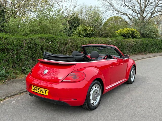 Volkswagen Beetle 2.0 Tdi Bluemotion Tech Design Cabriolet Diese DG65PUY Red #4