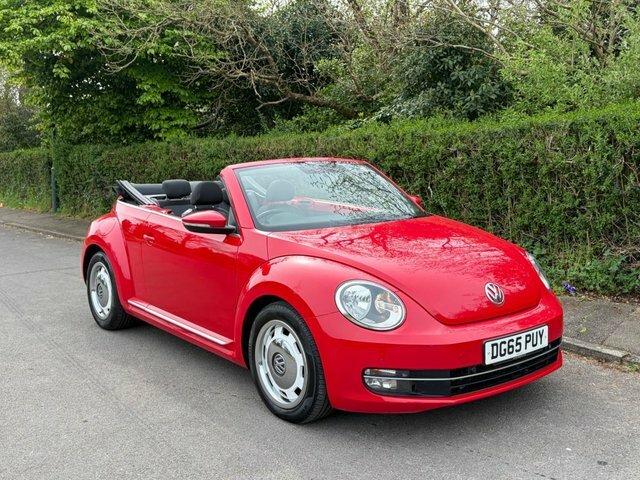 Volkswagen Beetle 2.0 Tdi Bluemotion Tech Design Cabriolet Diese DG65PUY Red #2