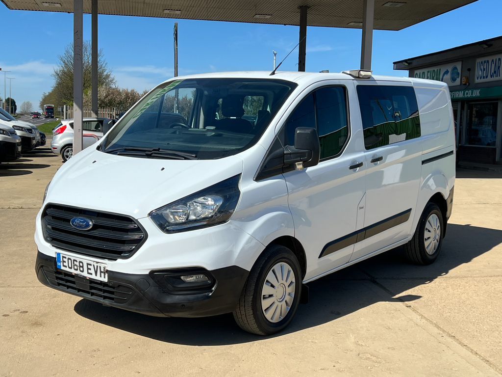 Ford Transit Custom 2.0 320 Ecoblue Crew Van Double Cab Man EO68EVH White #6