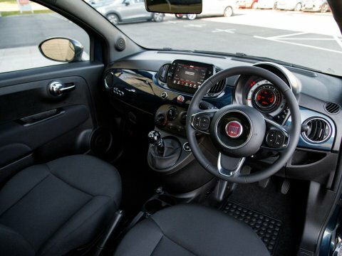 Fiat 500 Hatchback YJ23WTM Blue #4