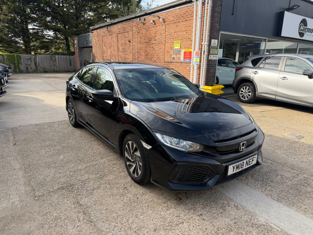 Honda Civic 1.0 Vtec Turbo Se Euro 6 Ss YM18NEF Black #5