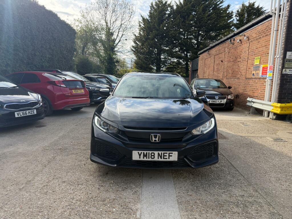 Honda Civic 1.0 Vtec Turbo Se Euro 6 Ss YM18NEF Black #2