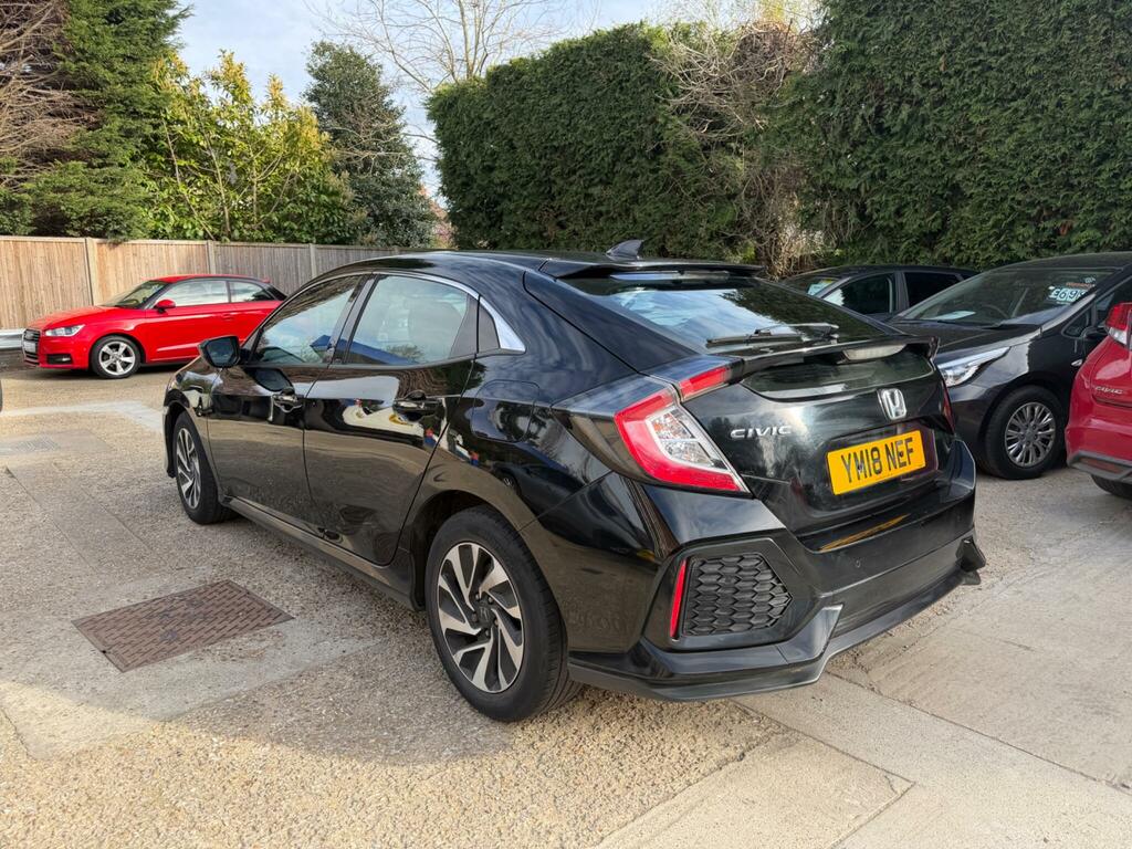 Honda Civic 1.0 Vtec Turbo Se Euro 6 Ss YM18NEF Black #4