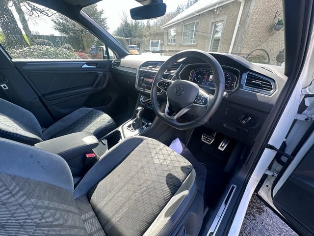 Volkswagen Tiguan 2021 2.0 Tdi R-line Suv Dsg Euro 6 Ss SRZ3865 White #3
