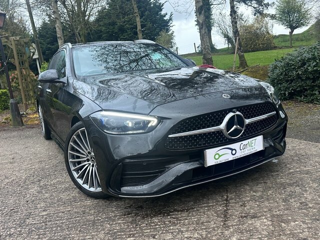 Mercedes-Benz C Class 2022 1.5 C200h Mhev Amg Line Premium Estate Black #6