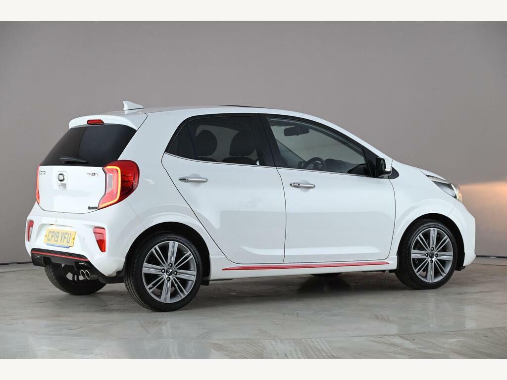 Kia Picanto 1.0 T-gdi Gt-line S Euro 6 CP19VFU White #3