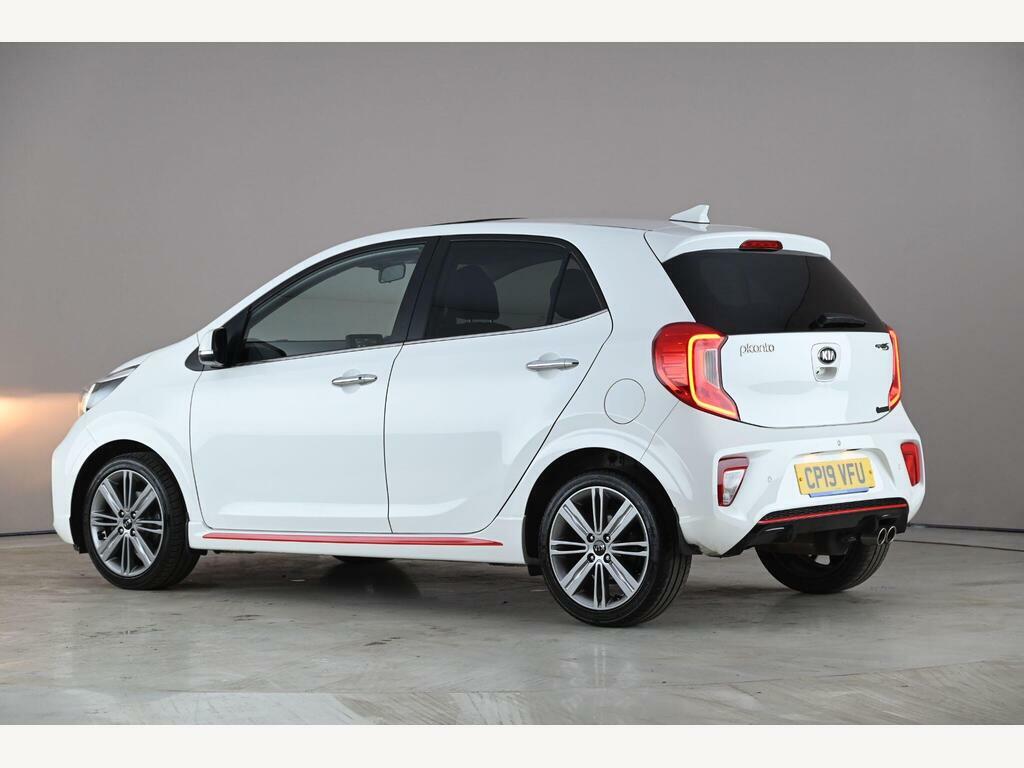 Kia Picanto 1.0 T-gdi Gt-line S Euro 6 CP19VFU White #4