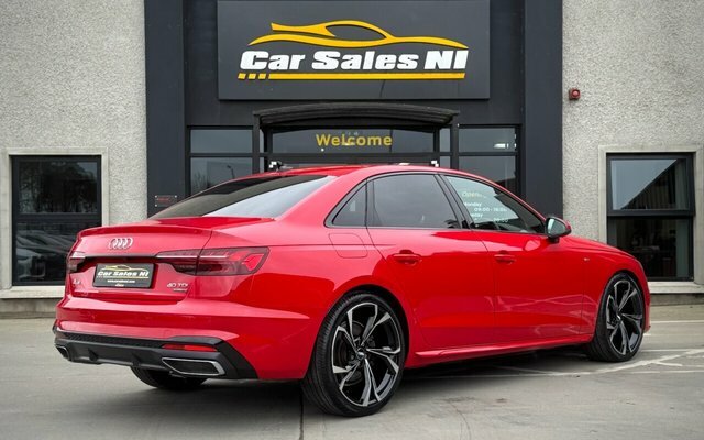 Audi A4 2.0 Tdi 40 S Line Saloon S Tronic Quatt YD72BGY Red #3