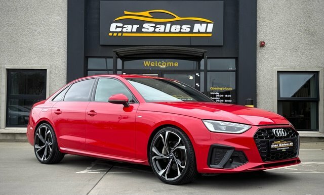Audi A4 2.0 Tdi 40 S Line Saloon S Tronic Quatt Red