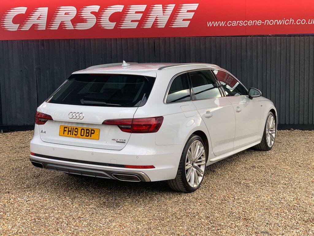 Audi A4 Avant 2.0 Tdi 40 S Line S Tronic Quattro Euro 6 Ss FH19OBP White #2