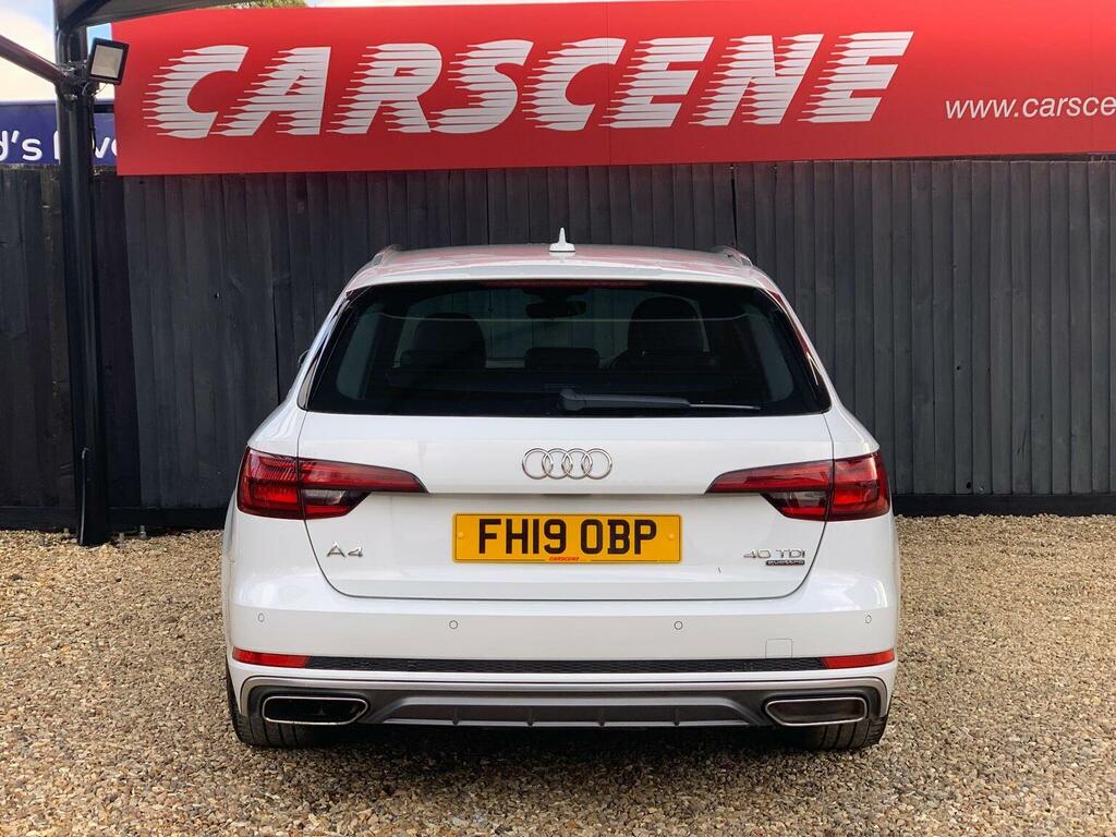 Audi A4 Avant 2.0 Tdi 40 S Line S Tronic Quattro Euro 6 Ss FH19OBP White #3