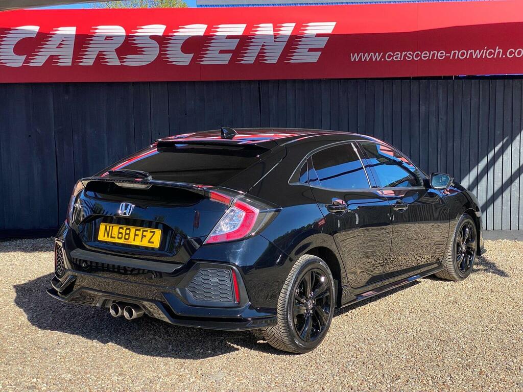 Honda Civic Hatchback 1.5 Vtec Turbo Gpf Sport Euro 6 Ss Black #2