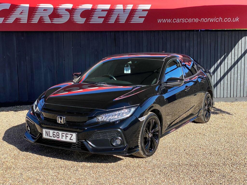 Honda Civic Hatchback 1.5 Vtec Turbo Gpf Sport Euro 6 Ss Black #6